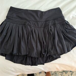 Elegant Black Pleated Skirt